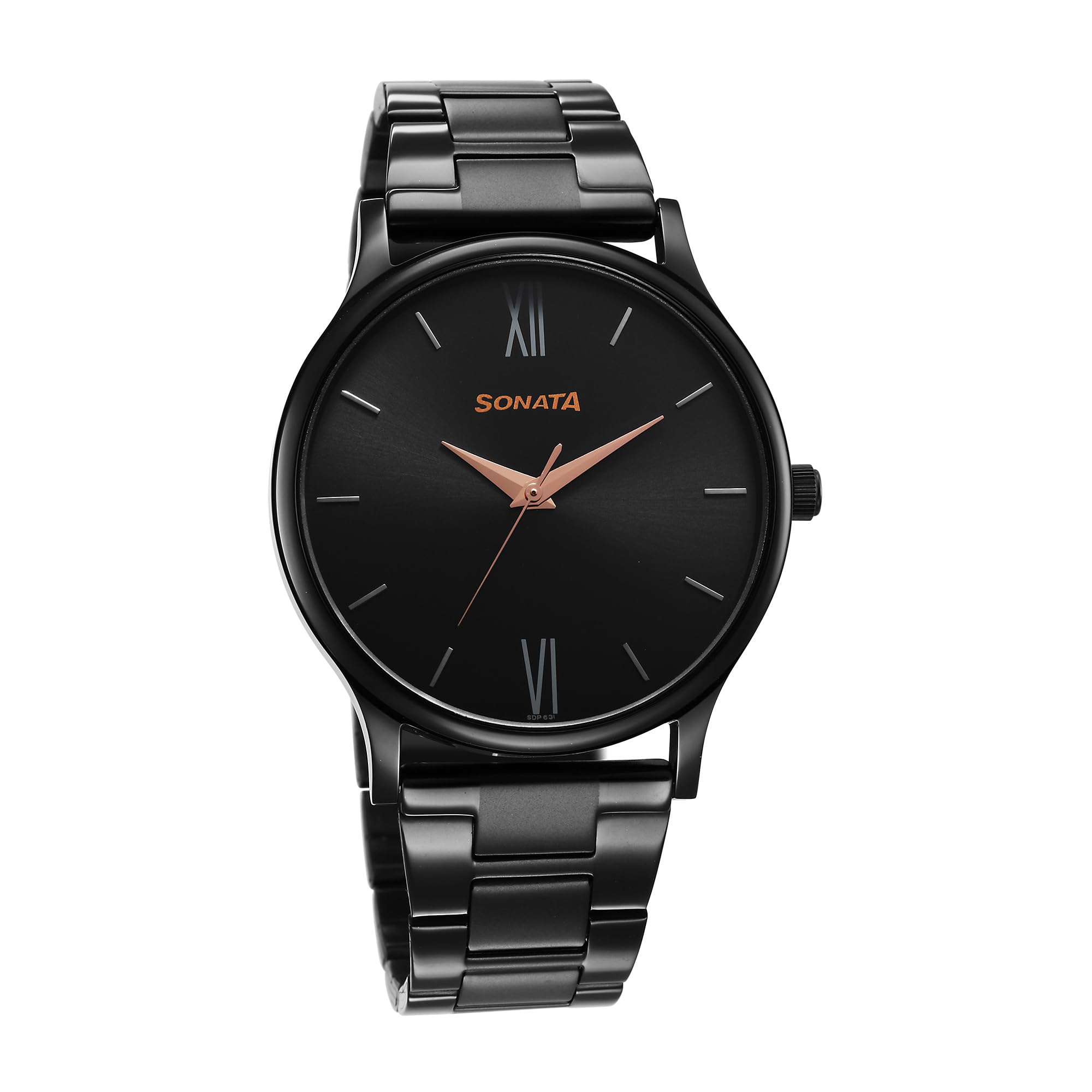 Sonata Aspire Quartz Analog Black Dial Stainless Steel Strap Watch for Men-77105NM03W (B0CDXLJ1FF) Amazon Price History, Amazon Price Tracker