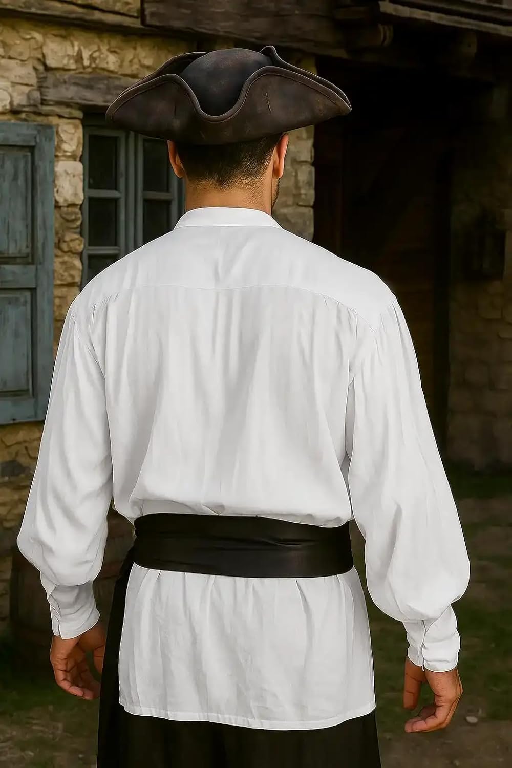 ThePirateDressing Medieval Poet's John Coxon Cosplay Costume Pirate Shirt - Image 4