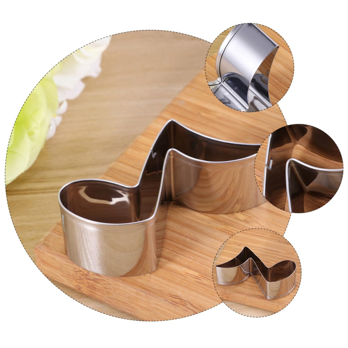 ABOOFAN 30 Stk Cosmic Theme Ausstecher-Set aus Edelstahl Sandwich-Ausstecher Fondant kuchenform Keksform Keksausstecherformen Zahnform einstellen Universum Schimmel Stanzen 430er Edelstahl
