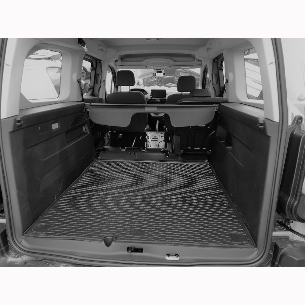 Car Lux AR021174 - Alfombras Alfombrillas de Goma a Medida + Alfombra Protector Maletero para Proace City L2 Desde 2020-