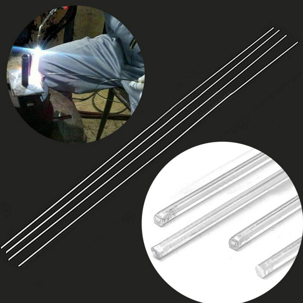 Varilla de Soldadura 10 Uds. Herramienta de Soldadura Profesional Plateada, aplicación Amplia de Peso Ligero de Aluminio de fácil fusión, Varilla de Soldadura de 1,6mm, Soldador para soldar