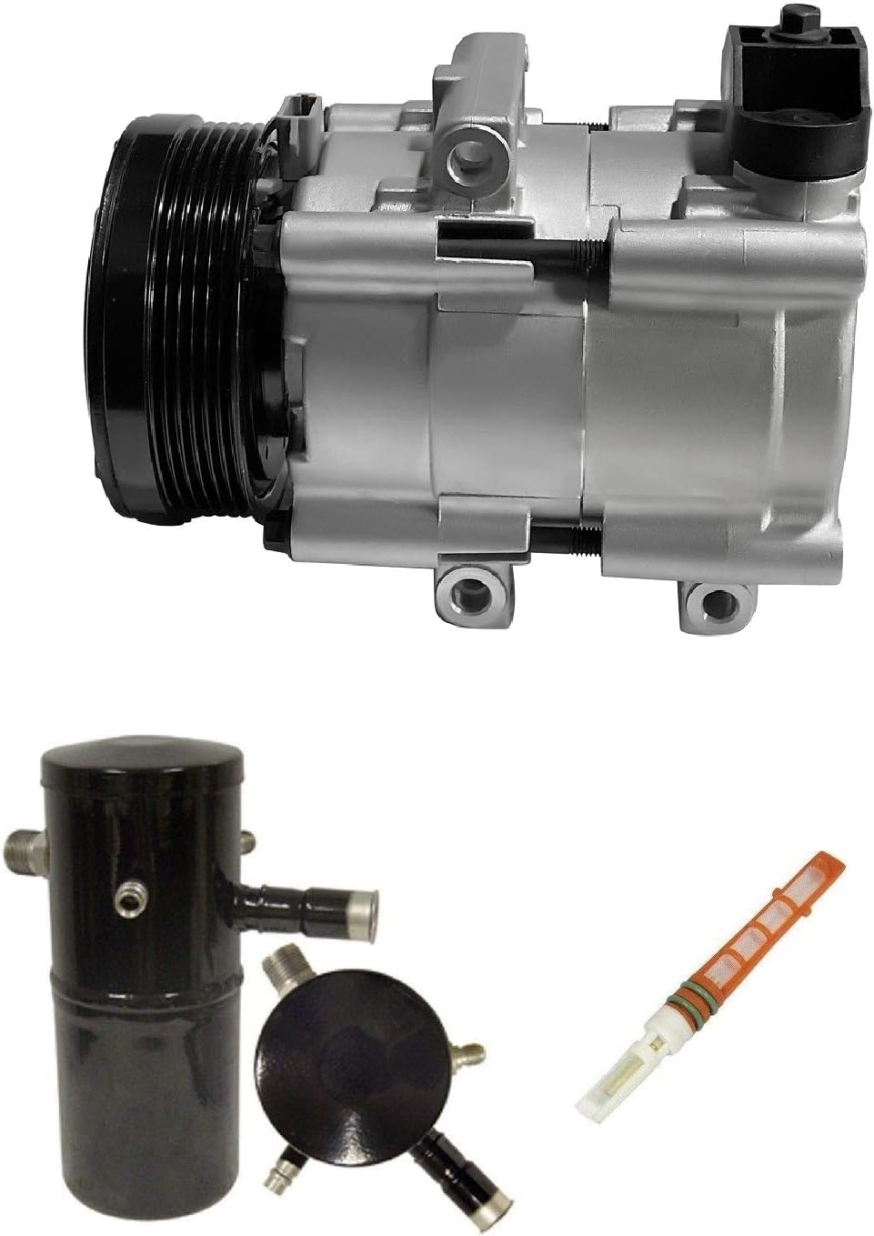 RYC New AC Compressor and A/C Clutch Kit KT AD00N