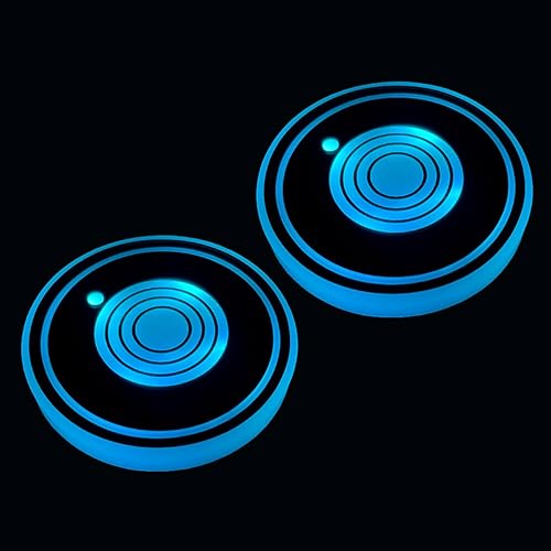 Vista 12 de Paquete de 2 posavasos con luz para portavasos de automóvil, portavasos con luces LED para automóvil, portavasos LED para automóvil, portavasos LED