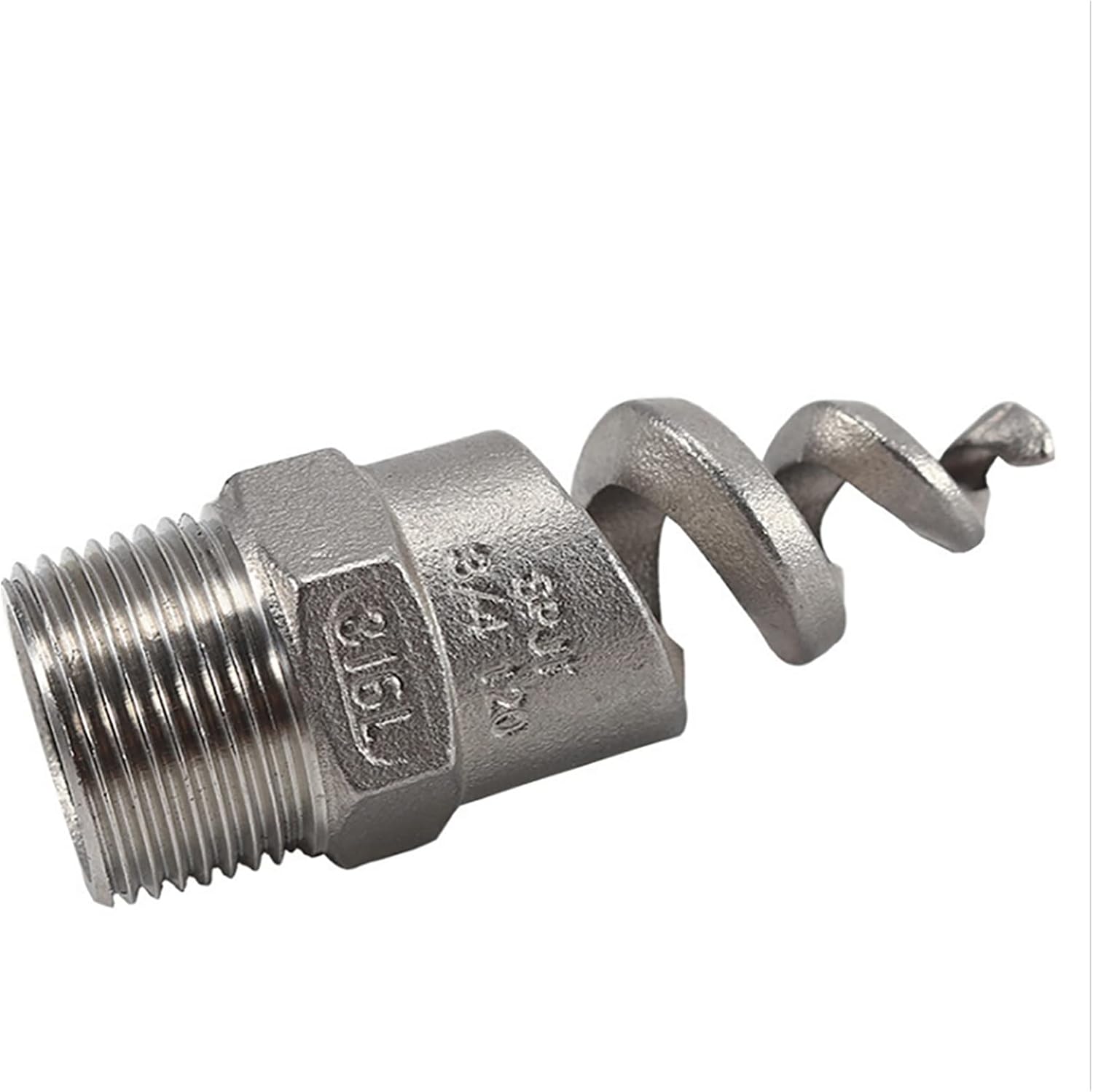 Gardening Irrigation Dripper 3/4"(dn20) Spiral Nozzle Stainless Steel Watering Sprayer for Garden and Lawn Irrigation IT070