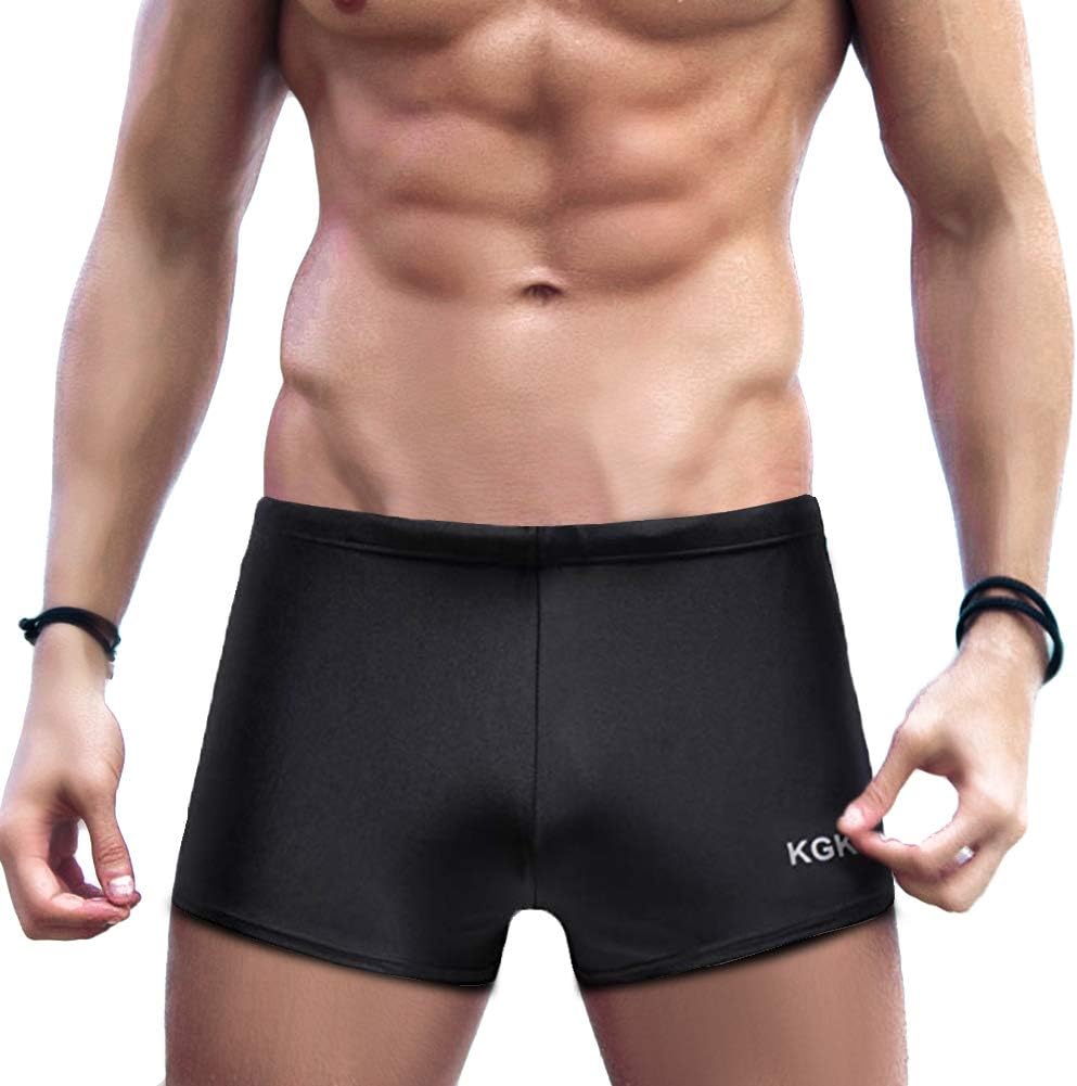 K898 Men's Square Leg Swimming Jammer Shorts UPF50+,Men Swimsuit Swim Jammers Fabric Shape Retention