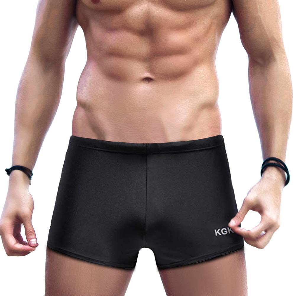 K898 Men's Square Leg Swimming Jammer Shorts UPF50+,Men Swimsuit Swim Jammers Fabric Shape Retention