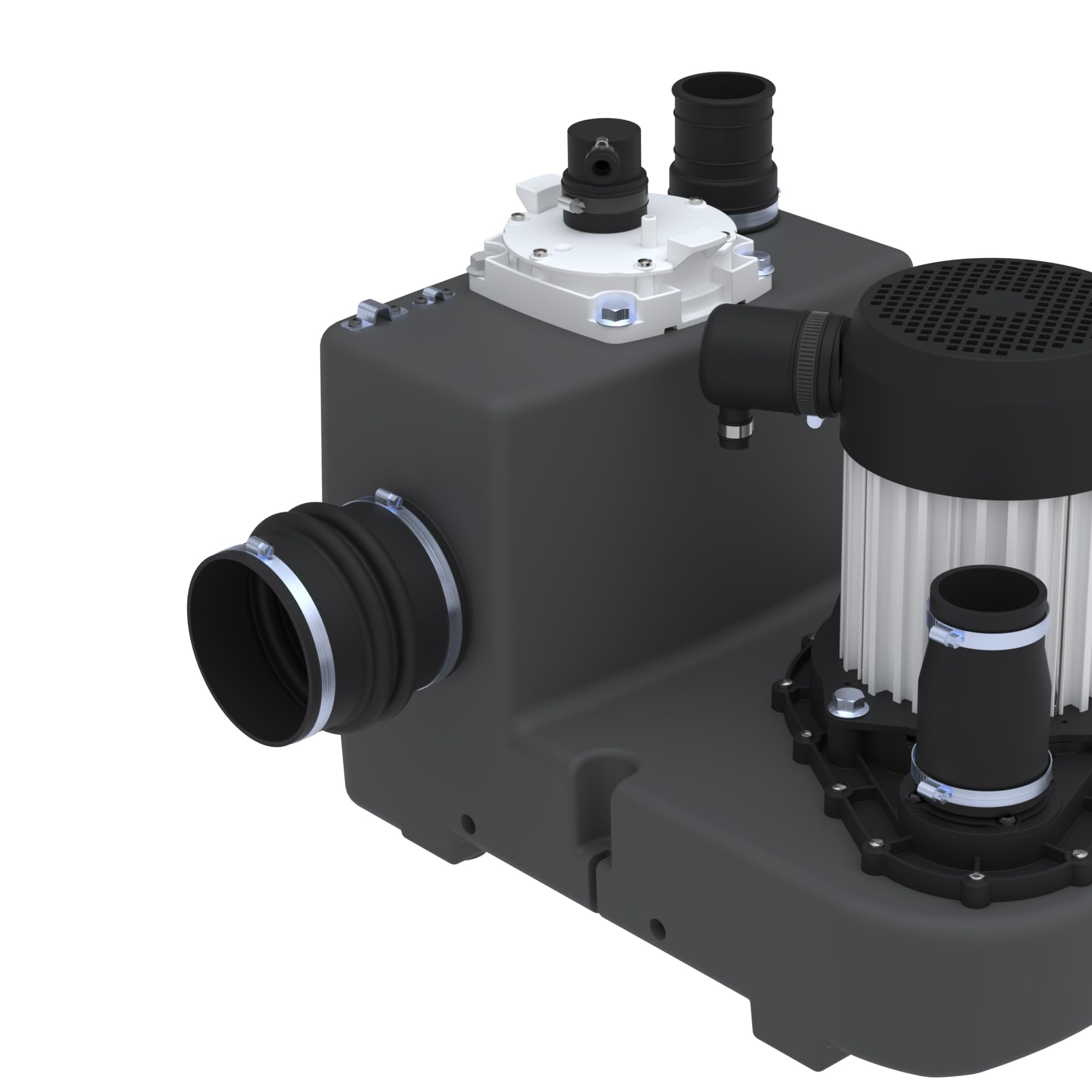SFA – Sanicubic 1 GR HP S – Kleinhebeanlage für Abwasser – Bodenstehend – Schneidwerk Pro X K2 – 2 niedrige Zuläufe – Für Haus, Wohnung & Geschäftsräume – 42 x 51,8 x 40,1 cm – 2.000 W