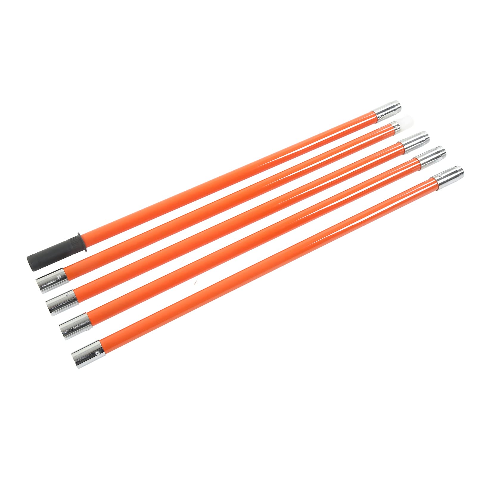 Juego de Varillas Aislantes Telescópicas de 5 Uds con Barras de Extensión Flexibles para Inspecciones de Seguridad, Longitud de 1m a 5m, ABS y Aleación de Aluminio