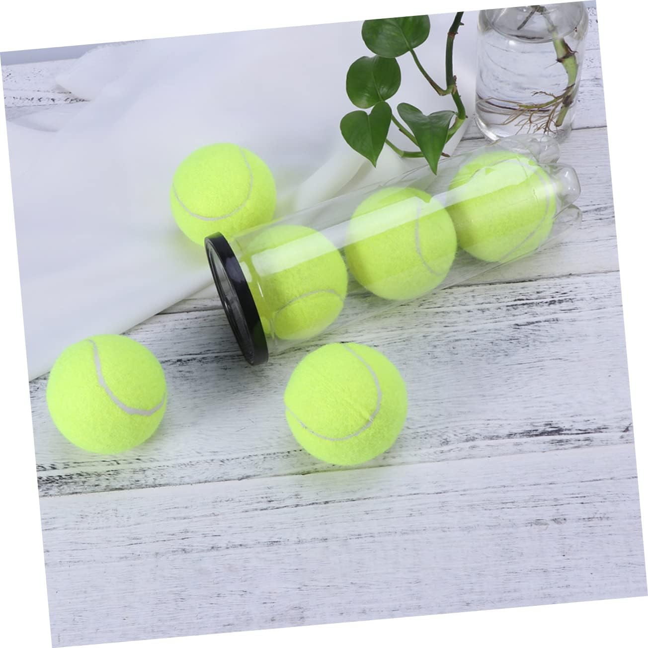 BESPORTBLE 9 Pcs Tennis Cylinder Clear Container for Balls Transparent Tennis Ball Holder Balls Storage Holder