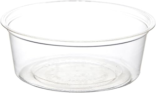 Eco-Products - Vasos de plástico PLA transparente compostable de 2 onzas, caja de 2000, recipientes redondos para alimentos fríos, renovables a base