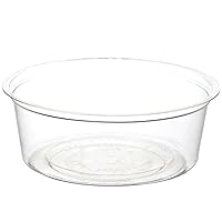 Vista 5 de ECO PRODUCTS Vasos pequeños de plástico PLA transparente compostable de 1 oz, caja de 5000, recipientes redondos para alimentos fríos, renovables a