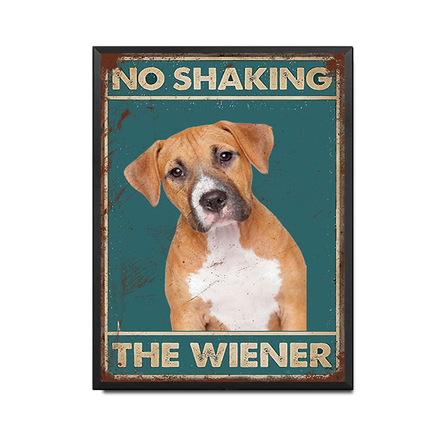 HYCLAM Tin Sign No Shaking The Wiener Restoring Ancient Ways Wine Cellar The hotelThe Wall Decorate Painting 12x16inch-Metal Frame
