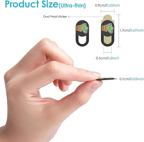 Miniatura 8 de Funda para cámara portátil, ultra fina de 0.02 pulgadas, funda para cámara web, bloqueador de cámara, accesorios para Macbook ProAir iMac, iPad,