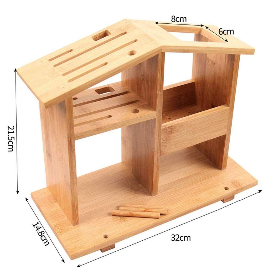 Scaffale per coltelli da Cucina in bambù - Scaffale per coltelli da Cucina Forniture per Cucina Scaffale Porta coltelli per Uso Domestico