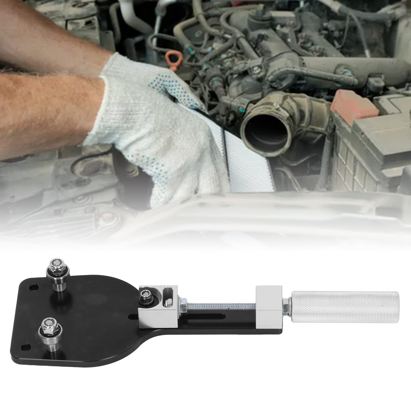 Tagliafiltro Olio, Strumento di Riparazione Auto, Set Utensili Taglio Filtro in Lega di Zinco, 77750, per Filtri Olio da 2 3/8 a 5 Pollici, Nero