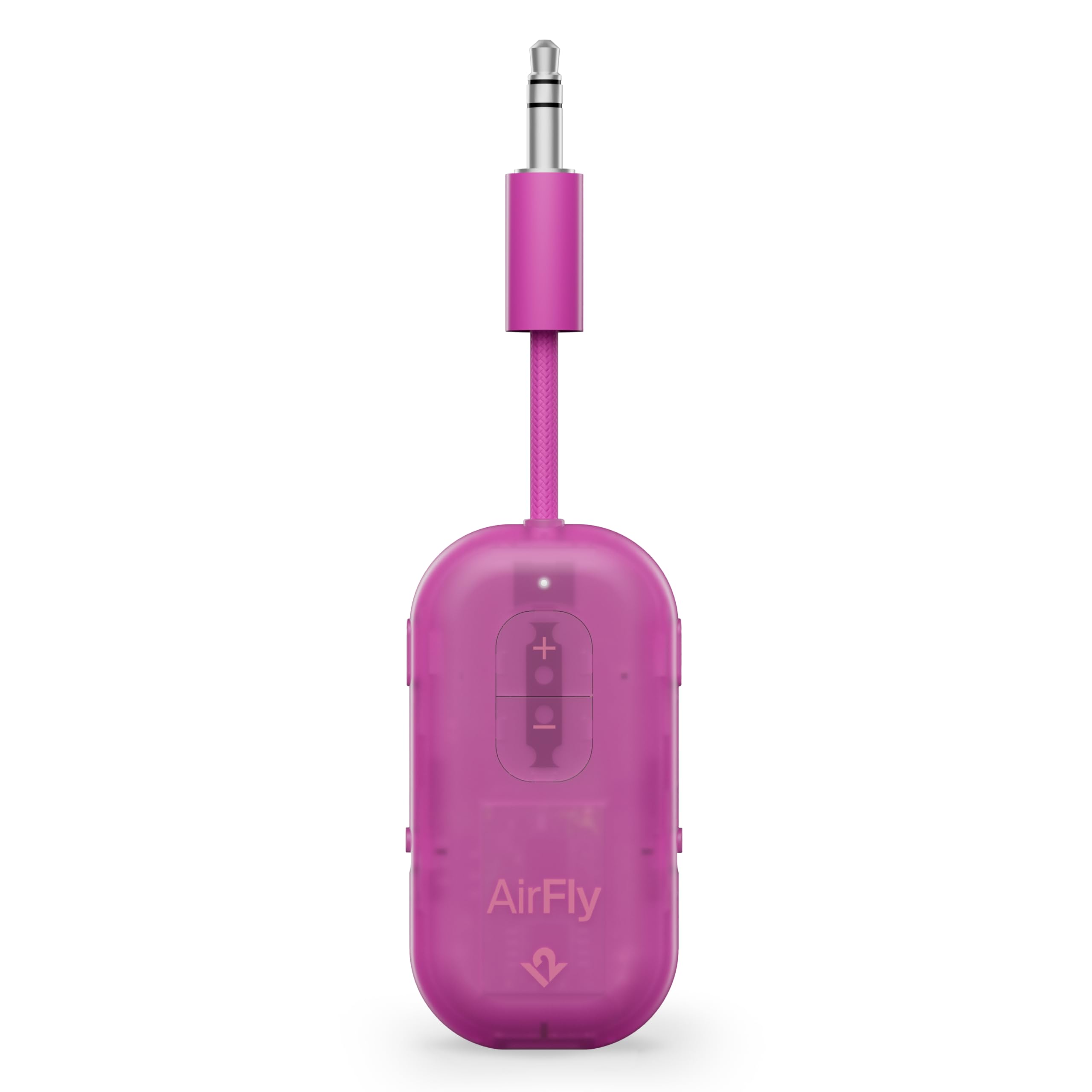 Twelve South AirFly Pro 2, Bluetooth Adapter, Pair 2 AirPods, Fuchsia Ice