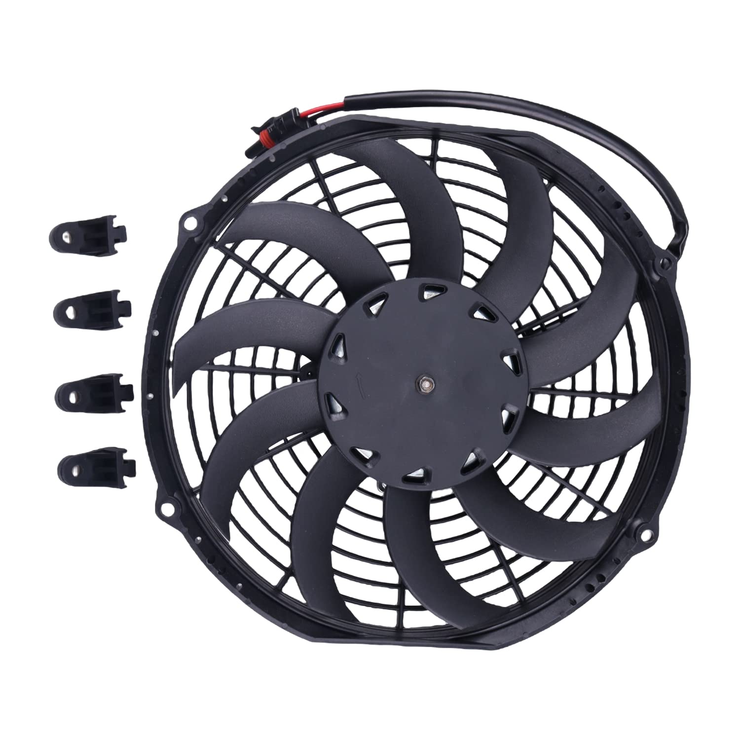 12V Cooling Fan Motor Compatible with Polaris Ranger 2X4 500 2004-2009, Ranger 400 2011-2013, Ranger 500 4x4 2012, Ranger 570 2014-2015 2410340 2410865 70-1023