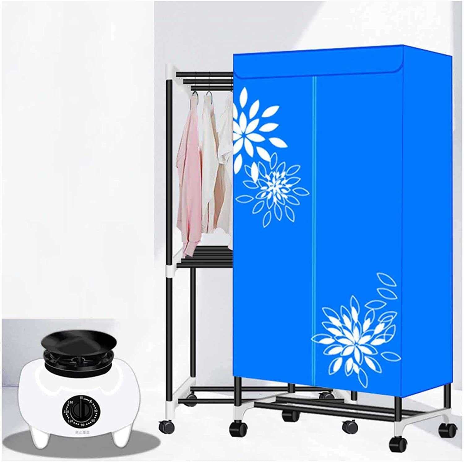 CXYZM Portable Dryer 1100W Electric Clothes Airer Dryer Indoor, Fast Drying Multi-Speed Heated Drying Rack for Clothes, Electric Clothes Drying Rack Energy Saving (Anion) Clothing Dryers(red)