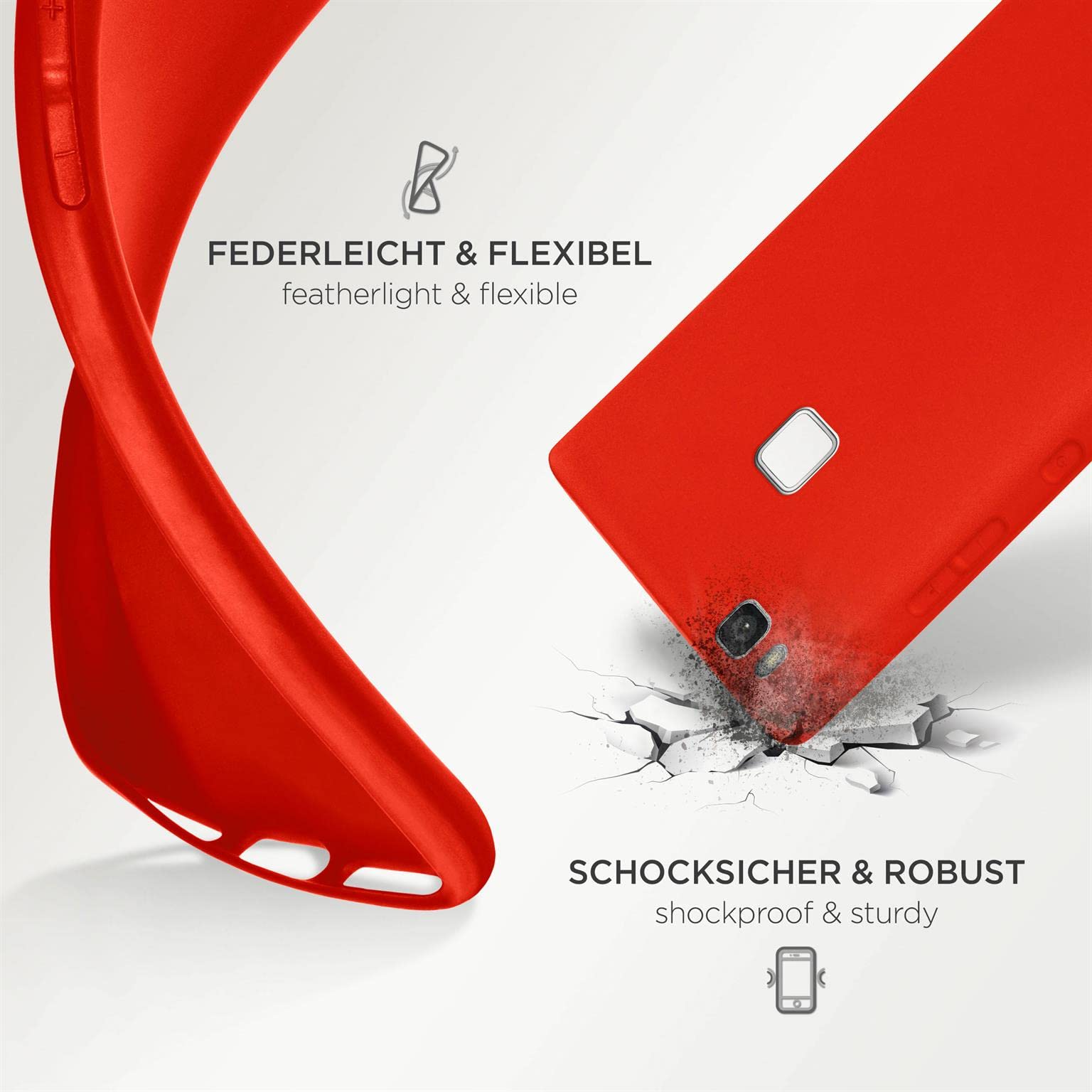 Custodia per Huawei P20 Lite da 5,8 pollici Custodia in TPU Copertura robusta e sottile