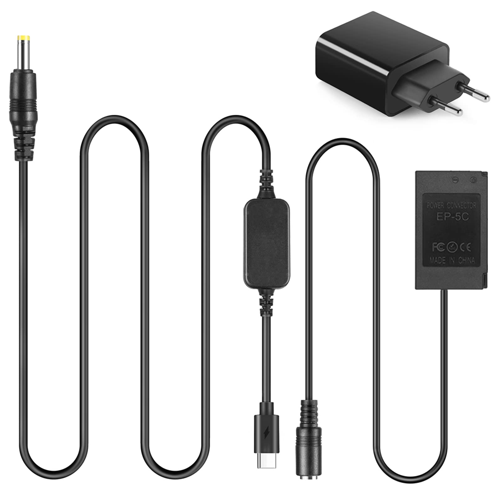 Cavo USB Type-C EH-5A EP-5C DC Coypler EN-EL20 ENEL20 Dummy Battery PD Adapter Kit per Nikon 1J1 1J2 1J3 1S1 1AW1 V3