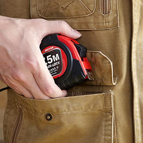 Cinta métrica Dekton 7.5m x 25mm con estuche rígido miniatura 7