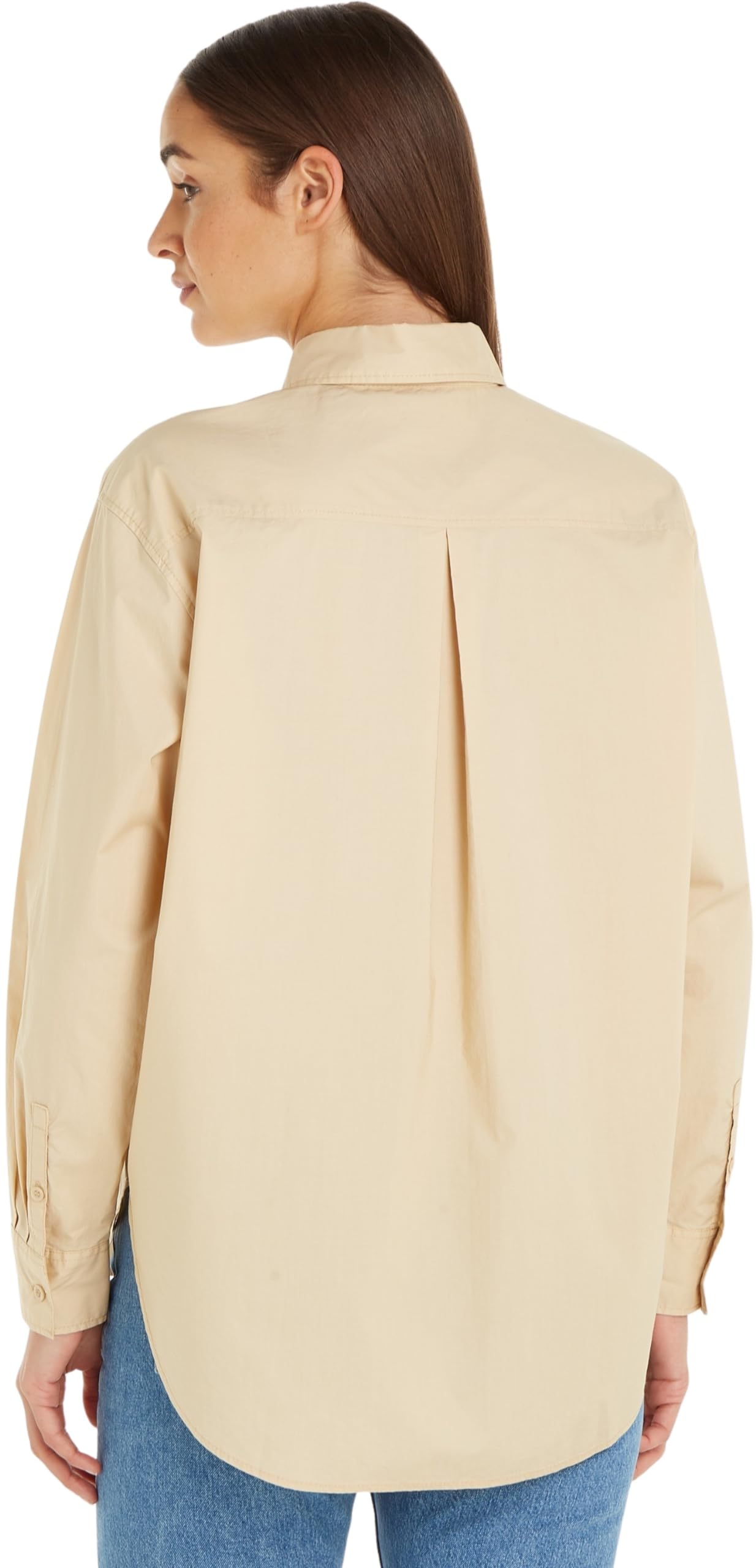 Calvin Klein Woven Label Relaxed Shirt J20j222610 Top in Tessuto Donna (Pacco da 1)