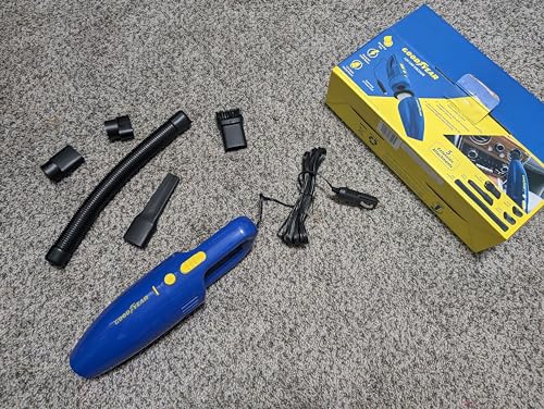 Goodyear 12V Car Vacuum, Blue