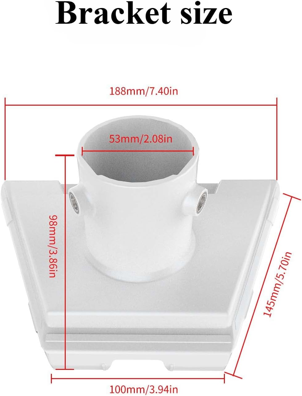 Round Pipe Plastic Antenna Holder for ZY-77 V3 Gen3 Pipe Adapter, V3 Accessories