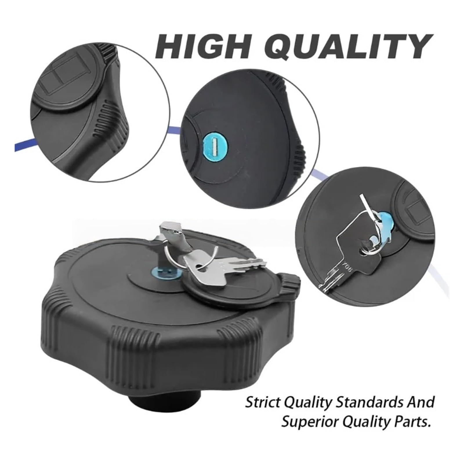 Tapón Depósito Combustible Tapa del tanque combustible con 2 llaves repuesto R5511-51120 para excavadoras Kubota serie K/KX cargadoras orugas SVL ruedas R630