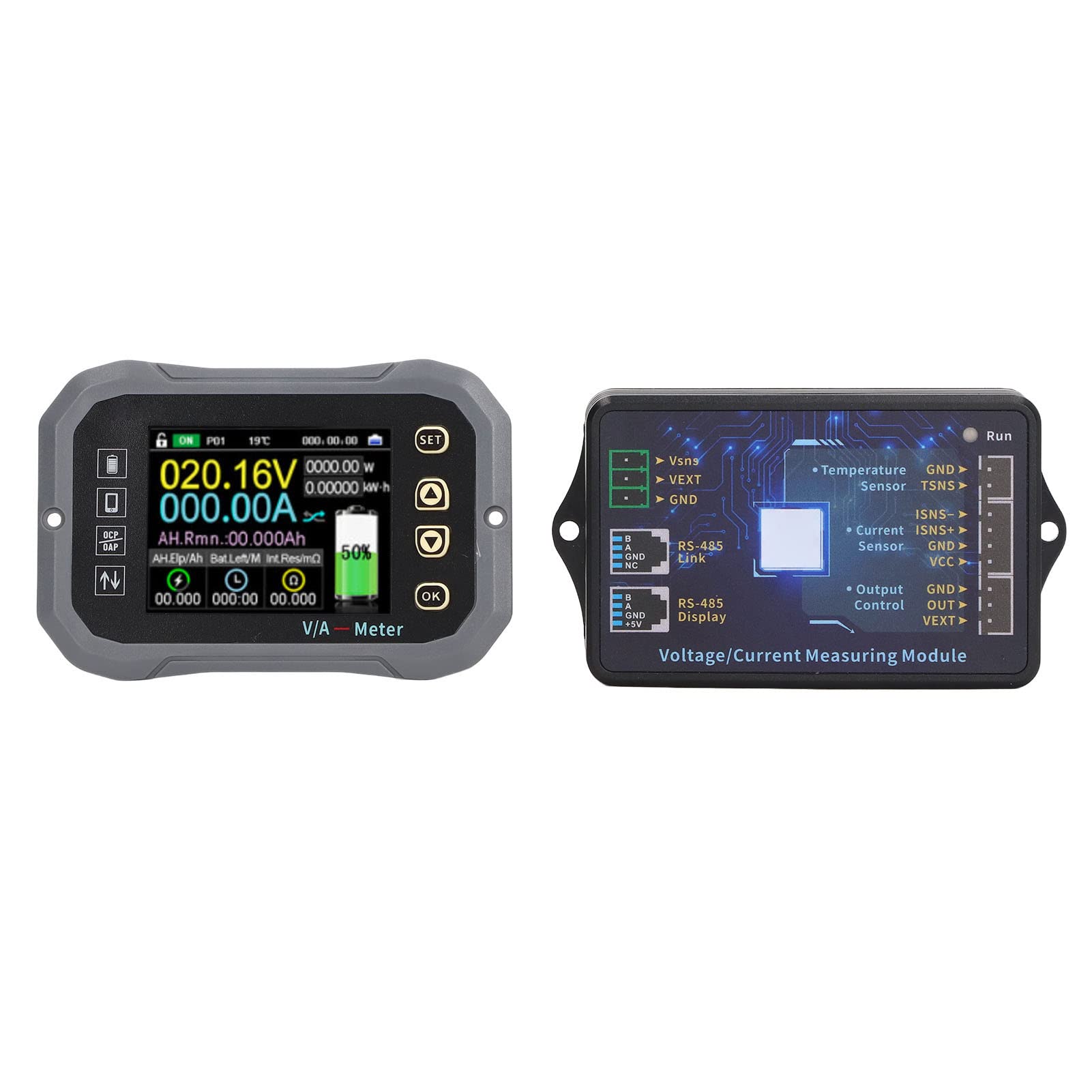 CCYLEZ Monitor Baterii 600A z Kolorowym Ekranem LCD, do zastosowań