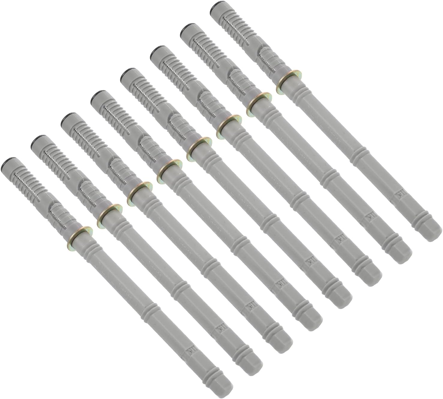 uxcell 8 Pcs Floating Shelf Brackets Metal Hidden Shelf Support Brackets 0.4" x 4" Invisible Shelf Brackets with Screws for Floating Wood Shelves (Silver Tone)
