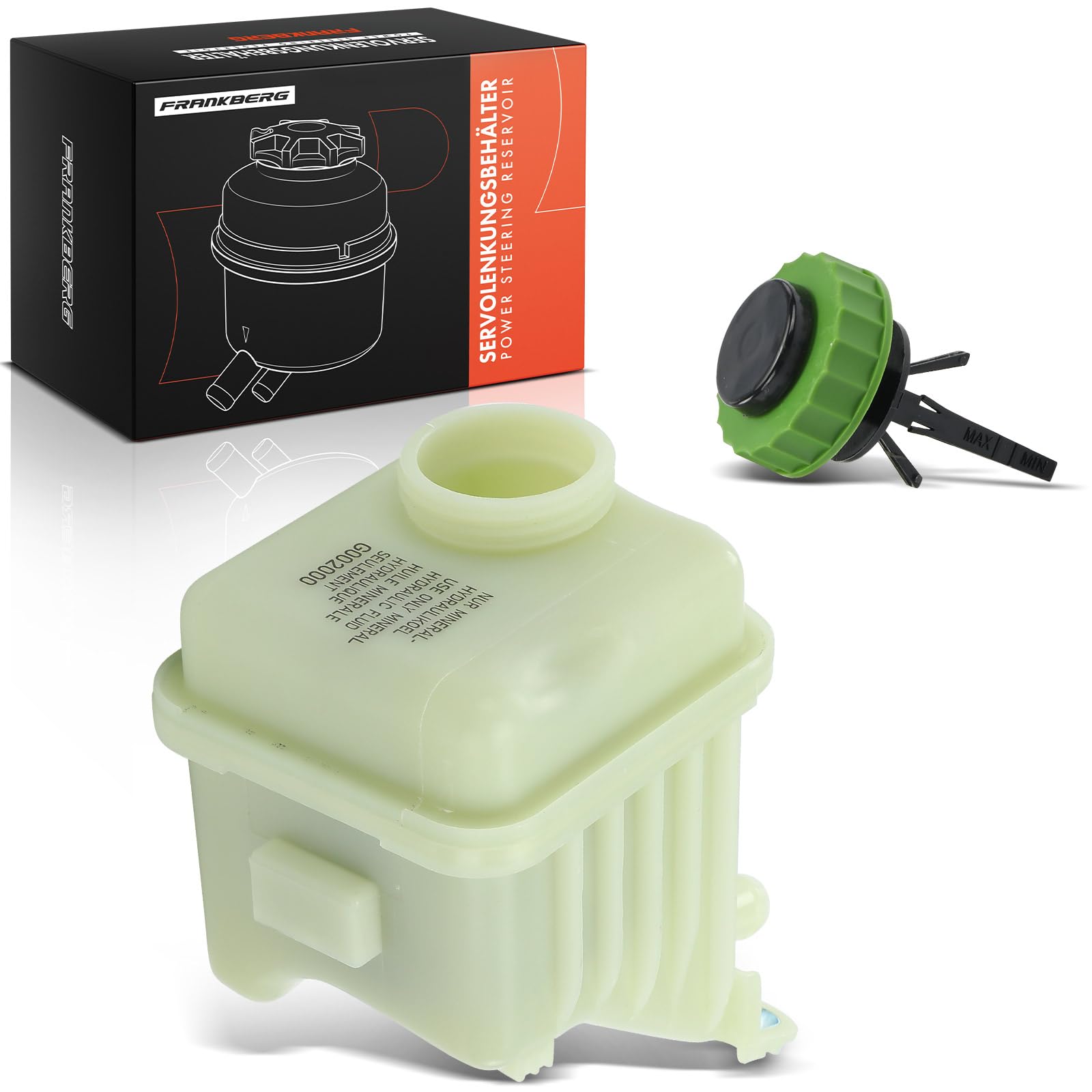 Frankberg Serbatoio di compensazione Olio idraulico Servosterzo Asse Anteriore Compatibile con T.o.u.a.r.e.g 7P5 7P6 Q7 Van 4LB T.o.u.a.r.e.g 7L6 7L7 7LA Replace# 7L6422371E