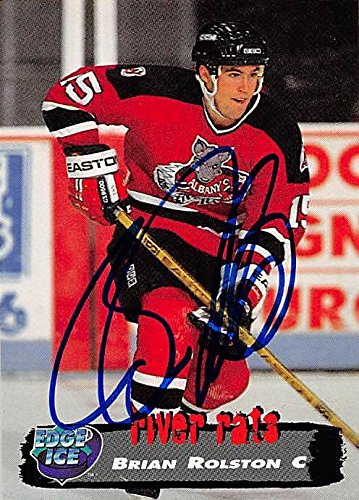 Autograph Warehouse 245526 Brian Rolston Autographed Hockey Card - Minor League Rookie 1995 Collectors Edge - No. 8
