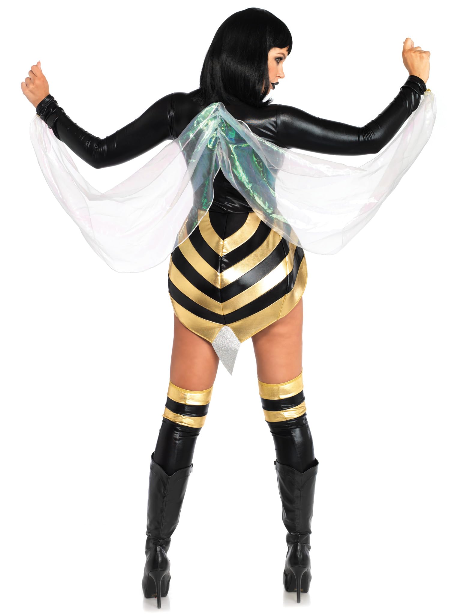 Leg Avenue Hornet Wasp Honey, Accesorios Mujer, Negro (Black, Gold), (Talla del Fabricante: SmallUk 6-8)