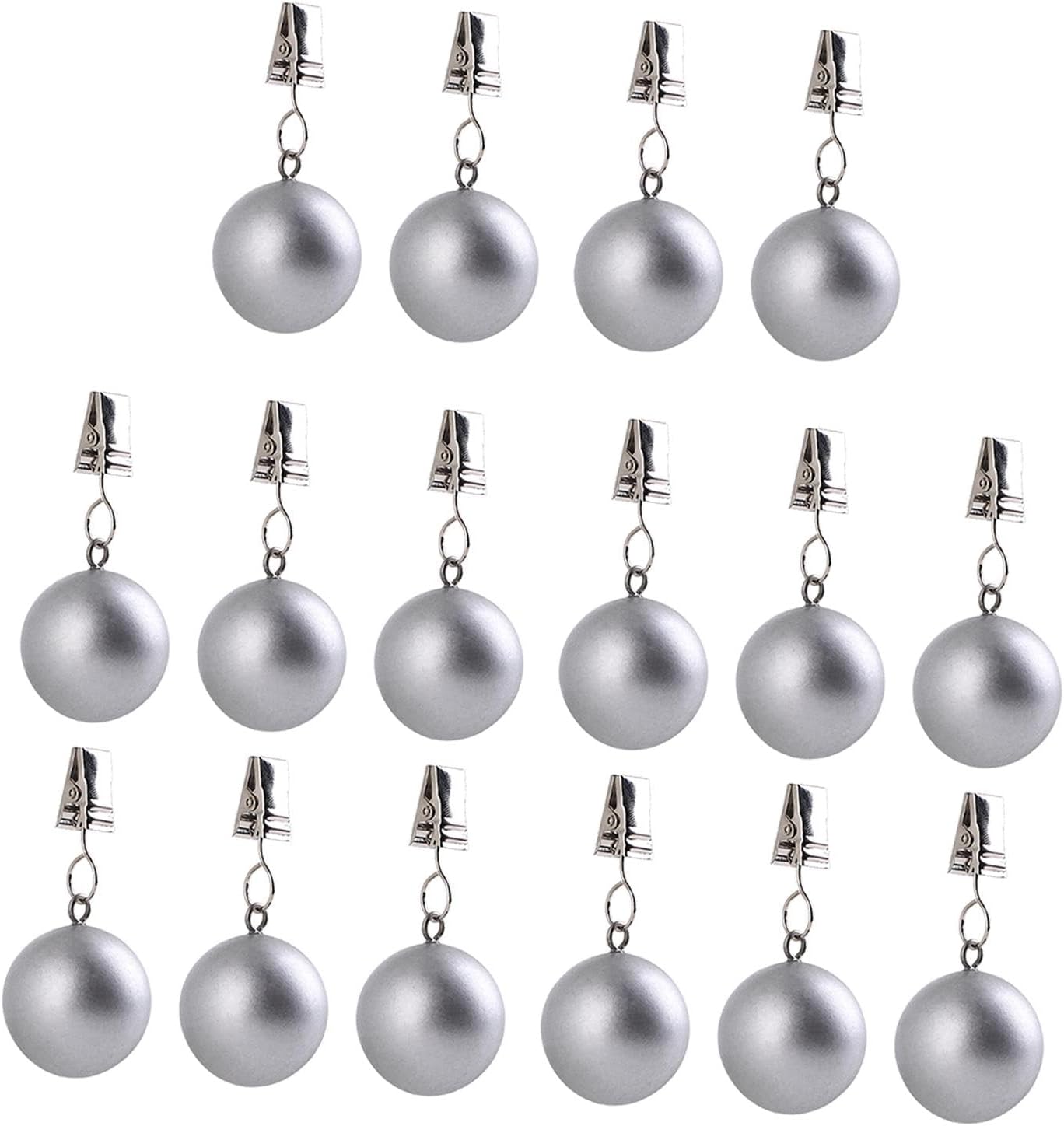 Weights for Curtains and Drapery with Hangers for Indoor and Outdoor Use, 16pcs