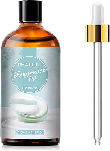 3.38 onzas líquidas de aceites aromáticos en polvo de bebé para aromaterapia, aceites esenciales para difusores para el hogar, perfectos para