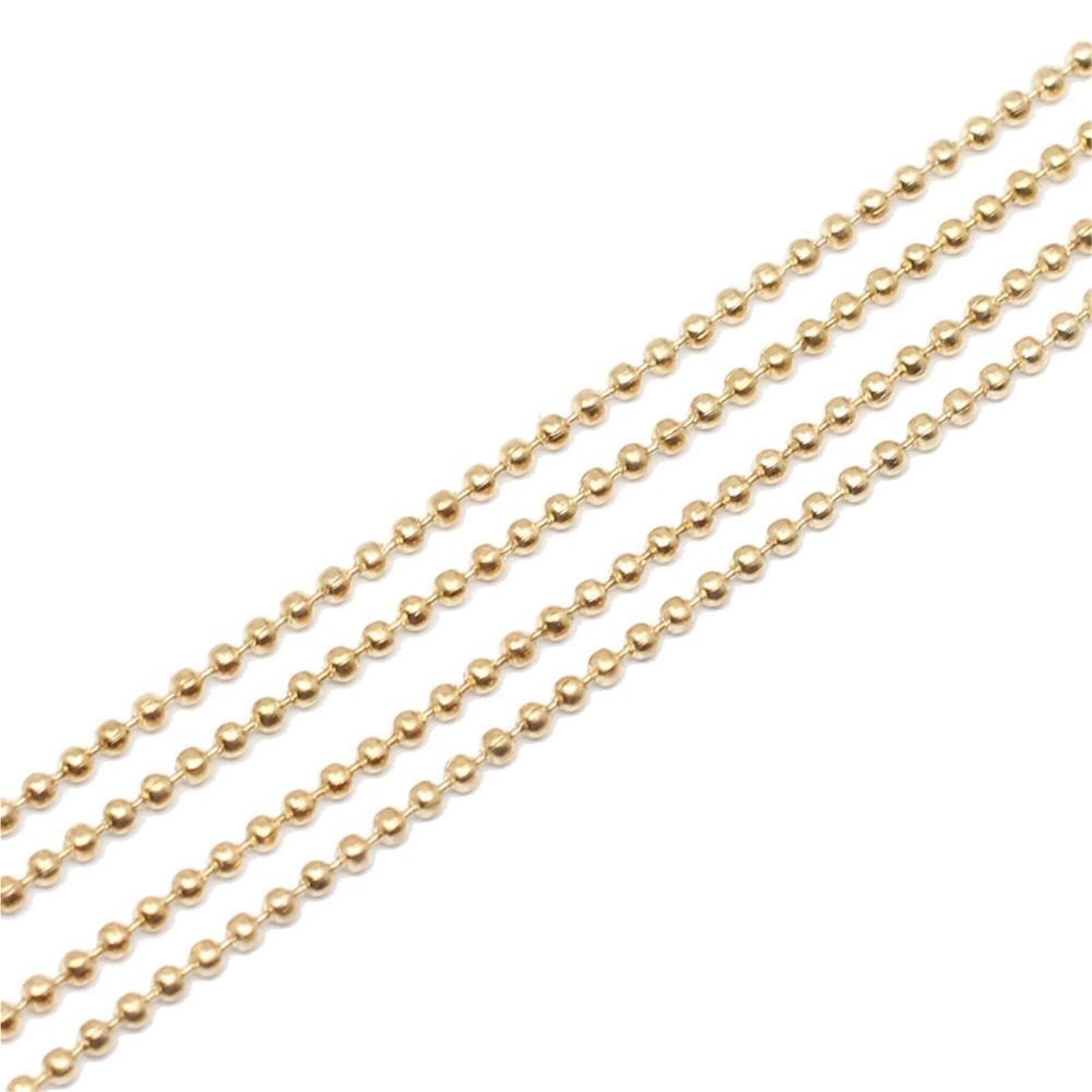 Chaîne de perles pour store en métal robuste 1,2mm - Bobine 5m idéale loisirs créatifs et bijoux
