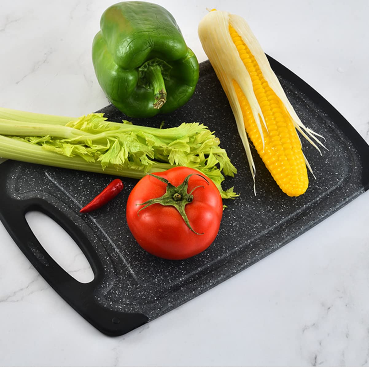 TOPBATHY 3pezzi Tagliere Antiscivolo in Plastica per Uso Domestico Tagliere per Carne e Verdure Tappetini per Taglieri