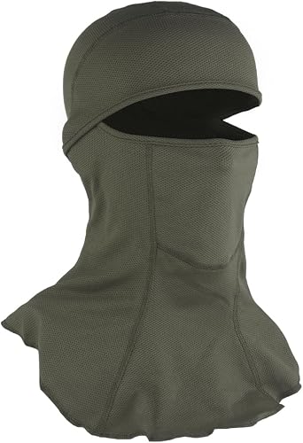 Long Neck Balaclava with Breathable Stretch Fabric as Neck Gaiter, Mask, Head Cover