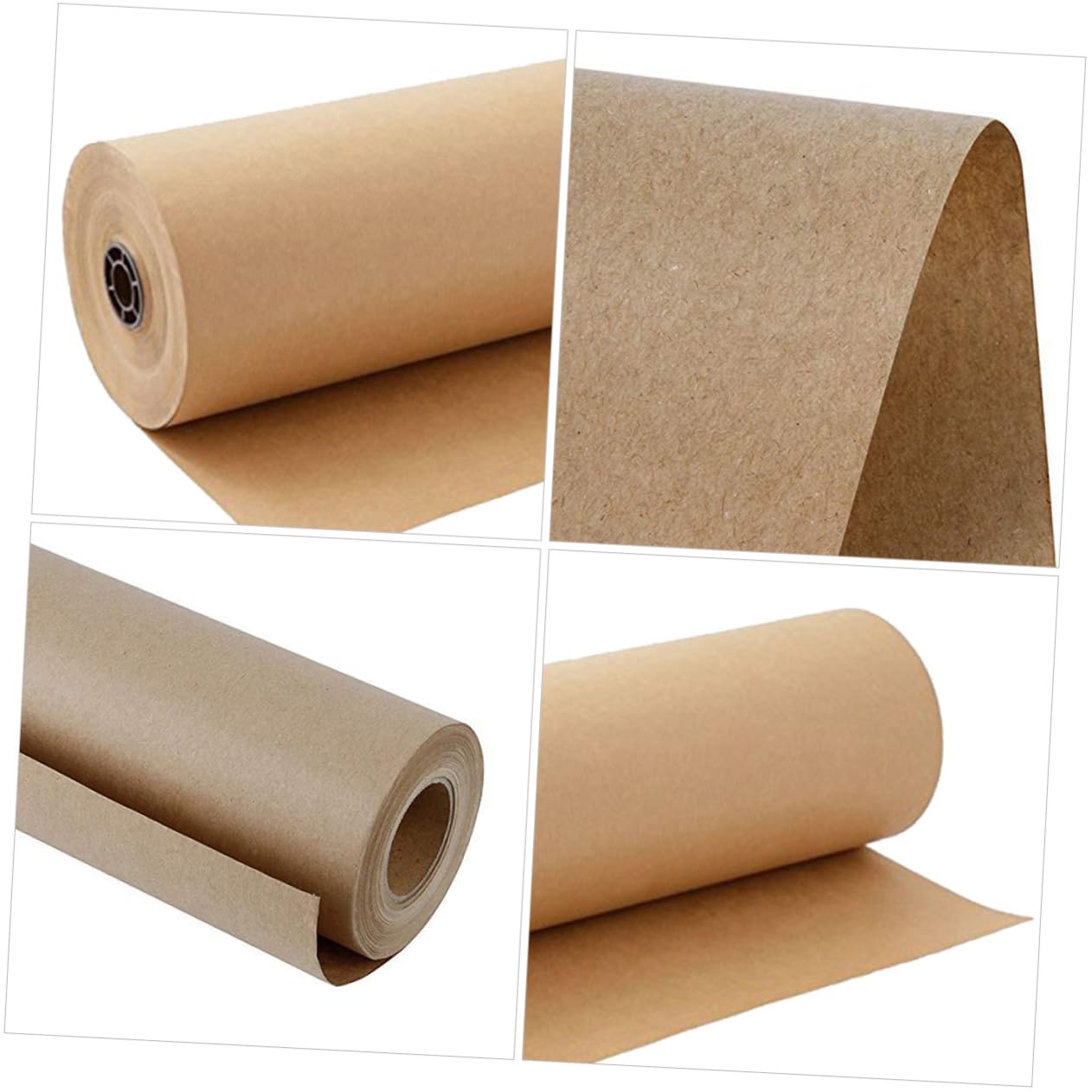 IWOWHERO Geschenkpapierrollen Braune Geschenkpapierbögen Zum Verpacken Y