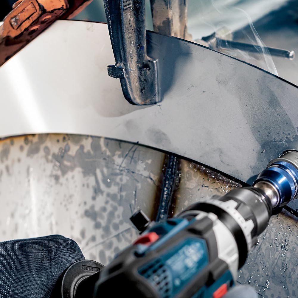 Bosch 1x Scie trépan PRO Sheet Metal Power Change Plus (pour Tôles en acier inoxydable, Tôles en acier, Ø 16 mm, Professional Accessoire Perceuses/visseuses rotatives)