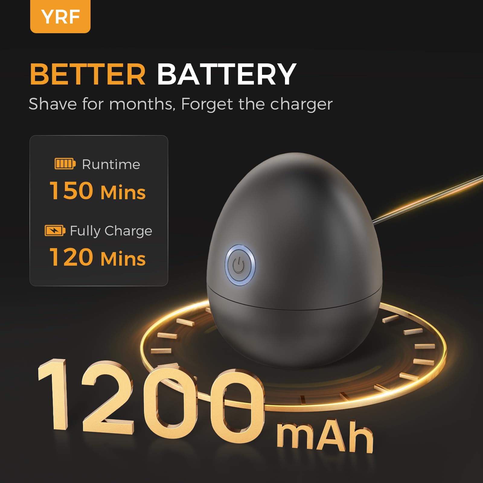 YRF Afeitadoras Cabeza Hombres, Maquina Afeitar Cabeza 5D Flexibles y Magnéticos, USB C Recargable, Autonomía de 2,5 Horas, Afeitadora Eléctrica de Cabeza para Hombres Calvos en Seco y Húmedo