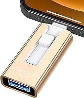 Vista 1 de 256GB USB Flash Drive for Phone and Pad, Photo Stick High Speed External USB Thumb Drives Photo Storage Memory Stick for Save More Photos and Videos