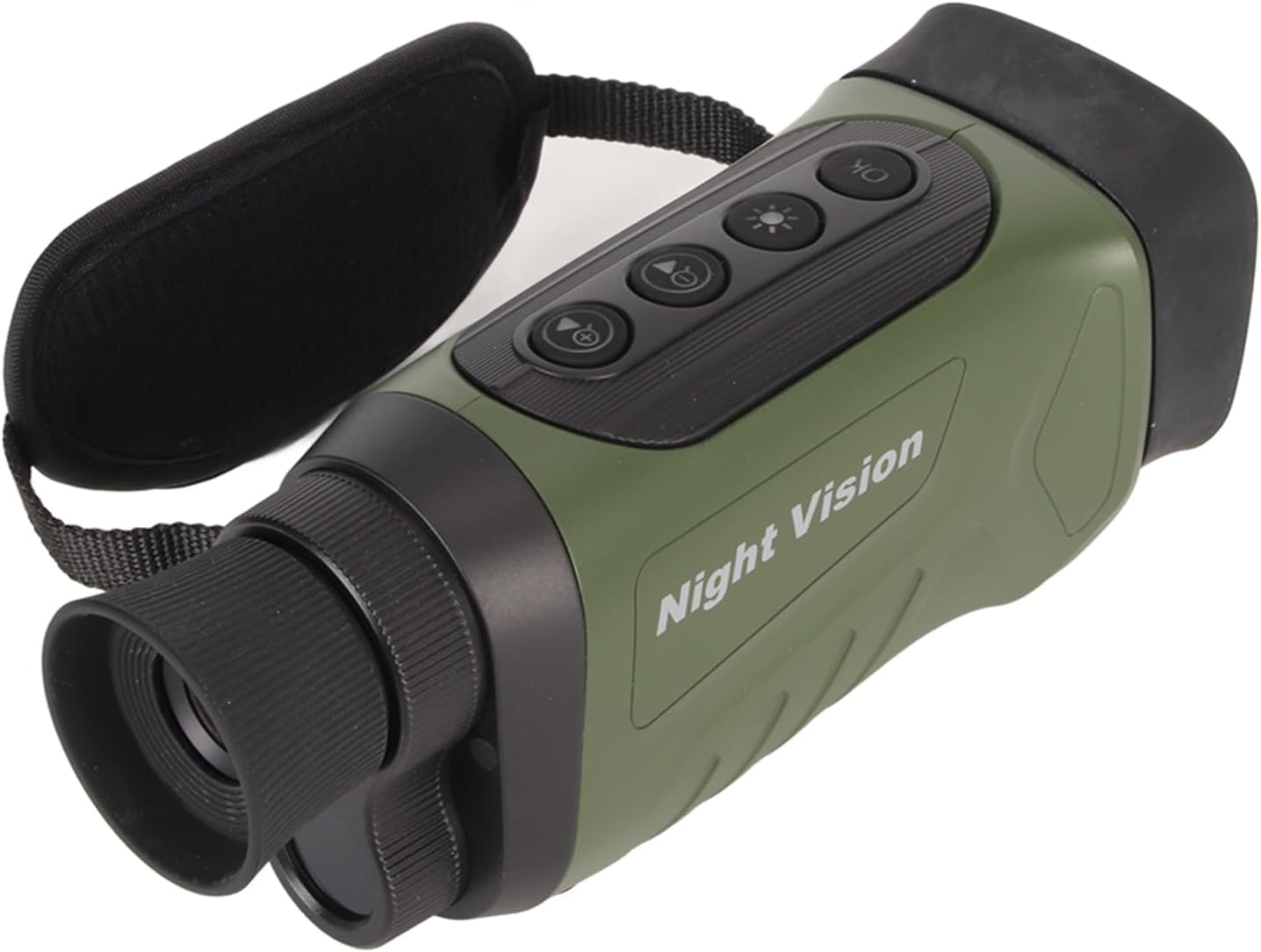 Night Vision Monocular with 6x Optical Zoom, 8x Digital Zoom, 40MP Night Vision Goggles For Hunting, Camping, and Wildlife Tracking, 2.5K UHD Video Recording, 984ft Viewing Distance (Green)