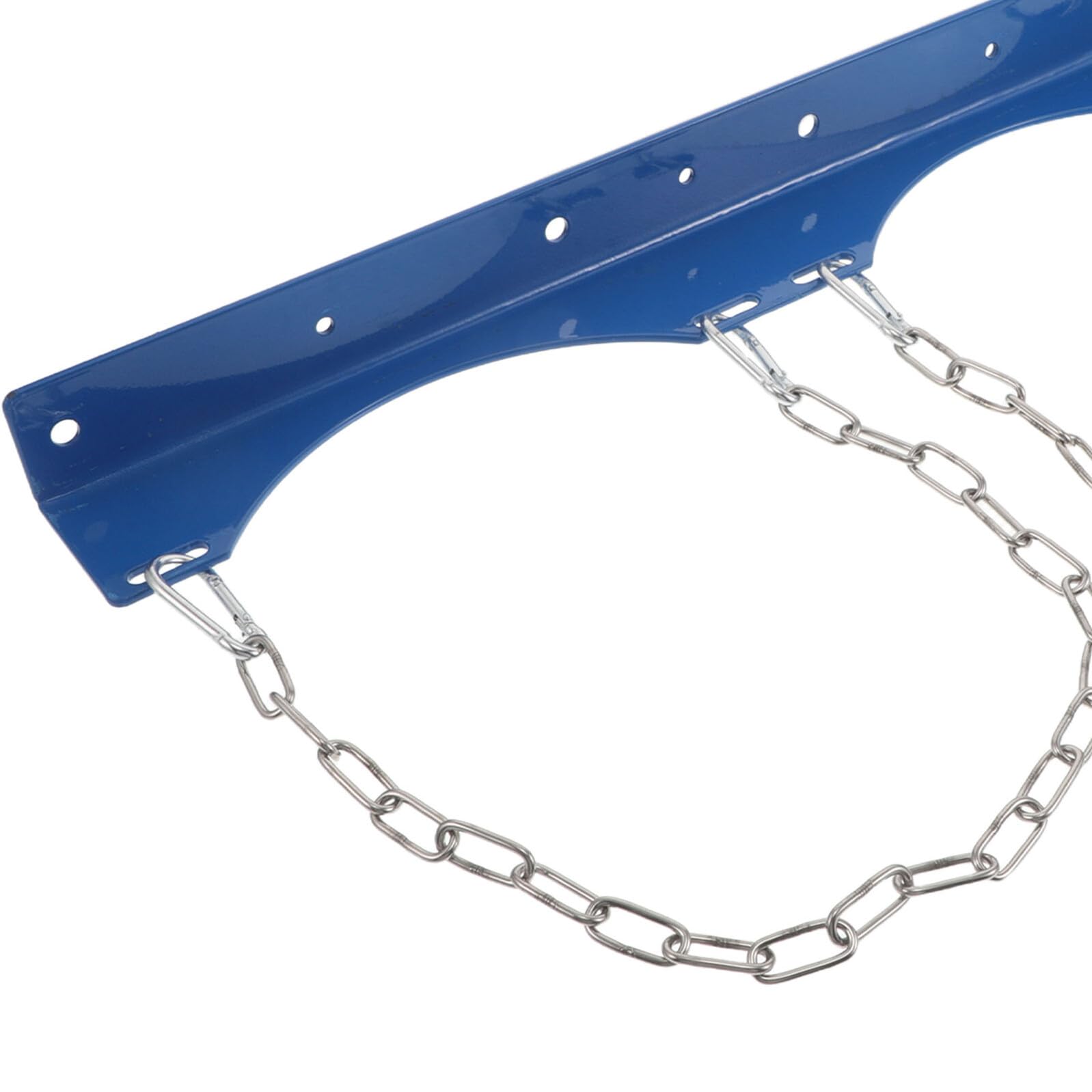 ERINGOGO Supporto da Parete in Acciaio per Doppia Bombola di Ossigeno da 40L Dispositivo di Sicurezza a Catena, Adatto a Laboratori e Officine Fissaggio Regolabile