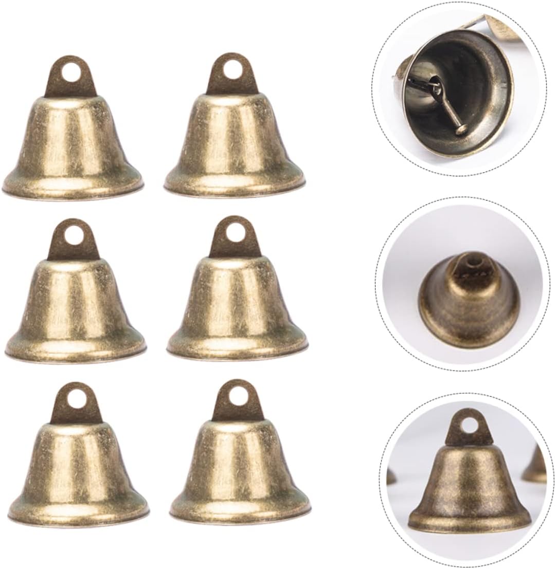 Bell,wall hanging decoration 100 Pcs The Bell Craft Bells Vintage Bronze Jingle Bell Mini Bells for Crafts Brass Bell Hanging Witch Bells Vintage Style Brass Bell Ornament Crafts Gold Iron Trumpet Acc