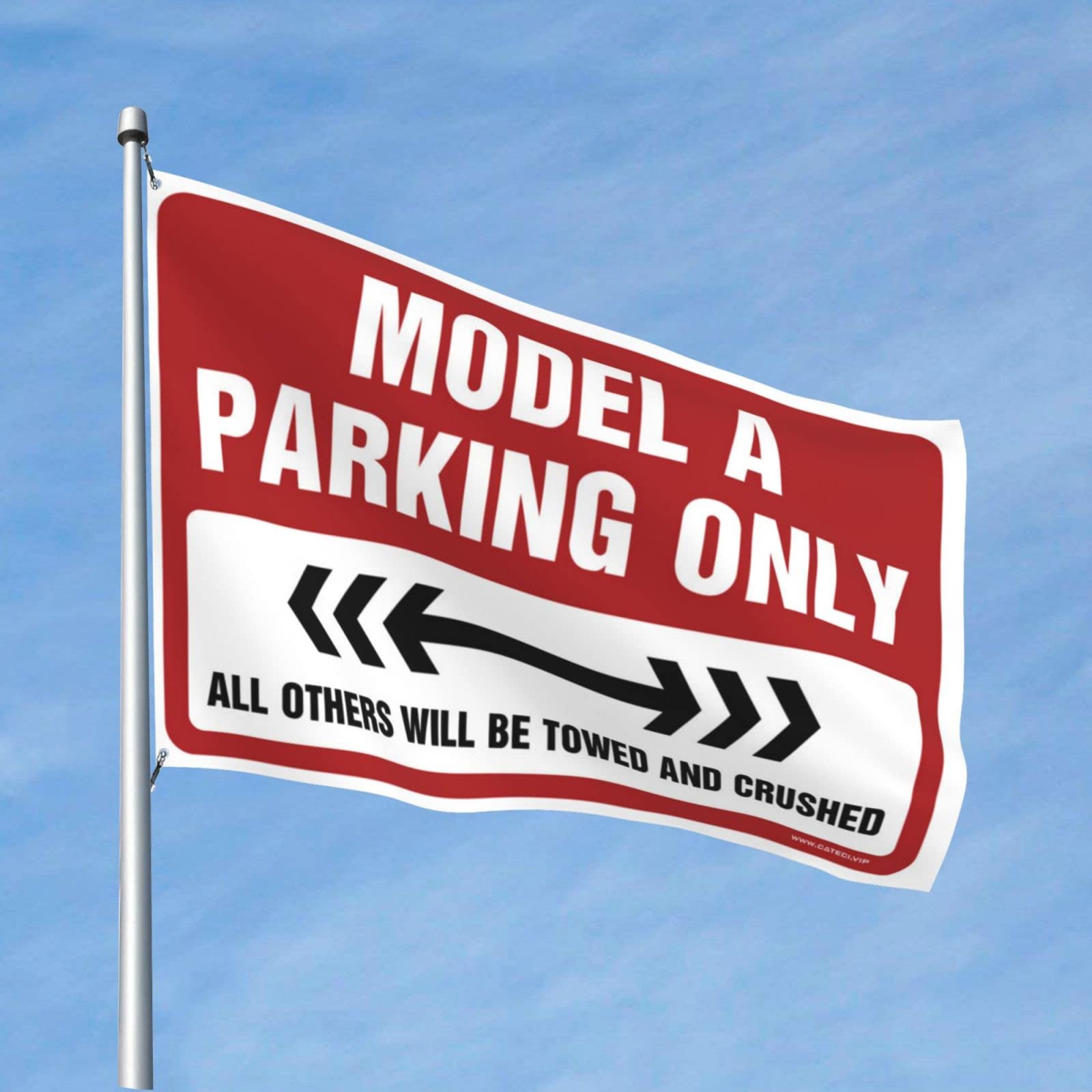 Accessoires hommes drôles : offrez ce drapeau Parking Only