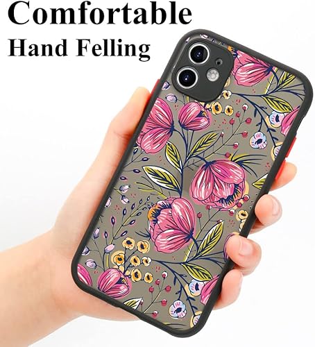 Miniatura 7 de Funda de teléfono floral esmerilada para Xiaomi Poco X3 Pro F3 Redmi Note 11 10 9 8 7 9s 10s Mi 11 Lite 5G NE 11T M3 X3 NFC cubierta mate del