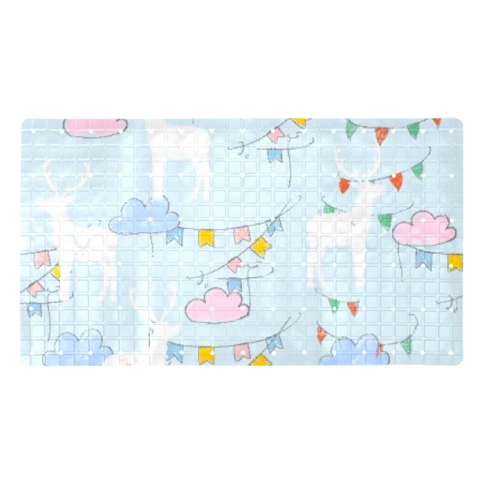 Tapis salle de bain cerf antidérapant 40x70 trous de drainage