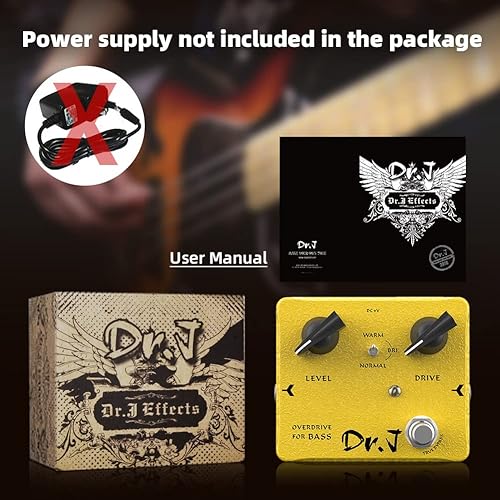 Miniatura 71 de JOYO Pedal de efecto de masa de distorsión desde sonidos británicos clásicos británicos hasta tonos modernos de alta ganancia para guitarra